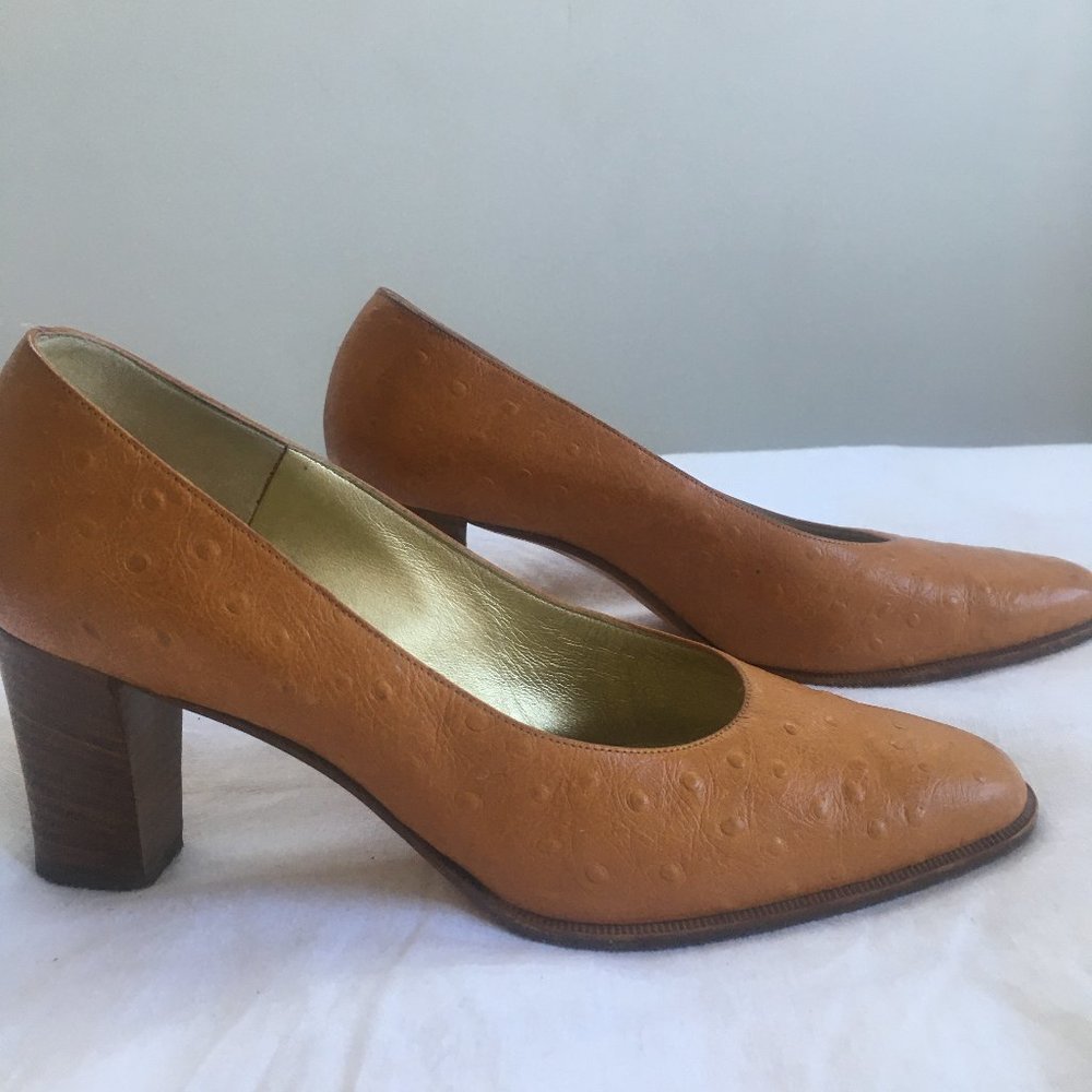 Leather with Wood Block Heels